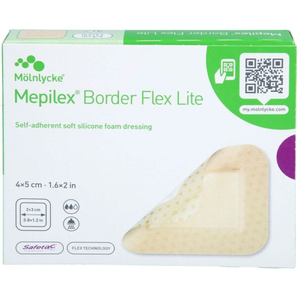 MEPILEX Border Flex Lite Schaumverband 4x5 cm 10 St.