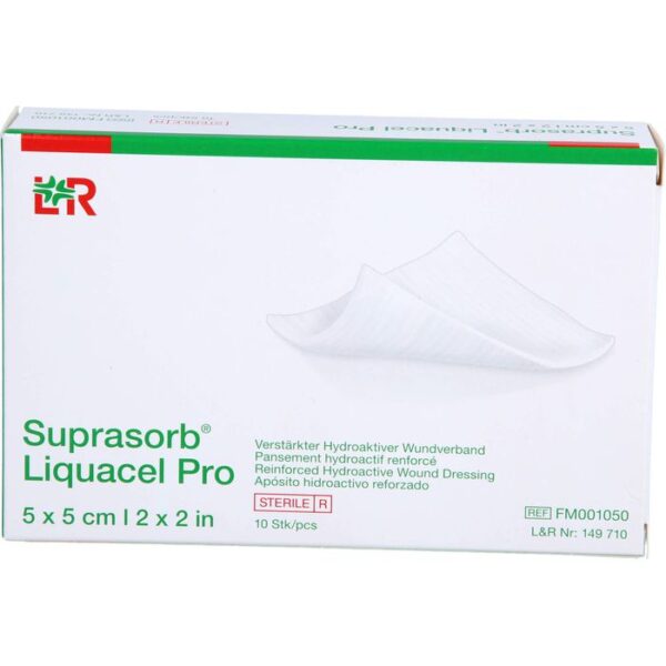 SUPRASORB Liquacel Pro 5x5 cm Kompressen 10 St.