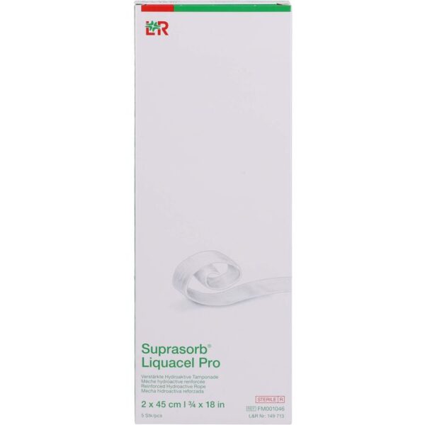 SUPRASORB Liquacel Pro 2x45 cm Tamponaden 5 St.