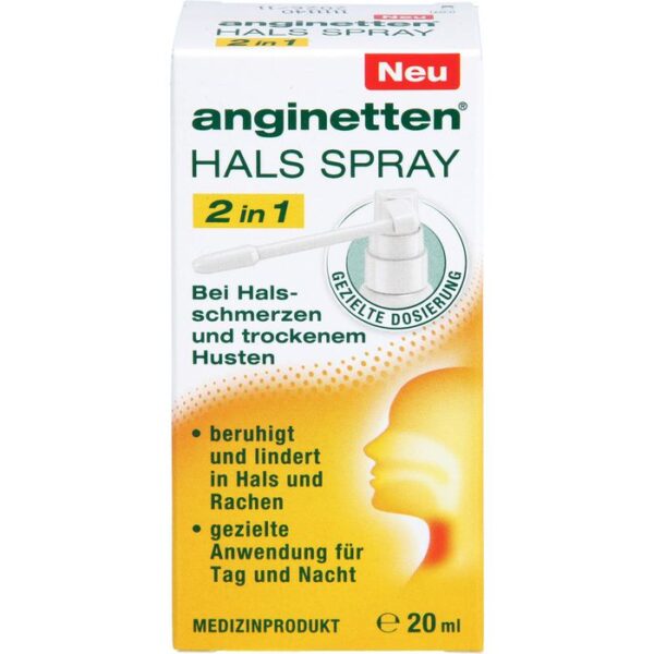 ANGINETTEN Halsspray 2in1 Erw. 20 ml