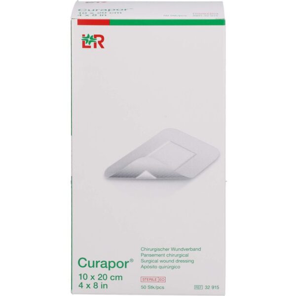 CURAPOR Wundverband steril chirurgisch 10x20 cm 50 St.