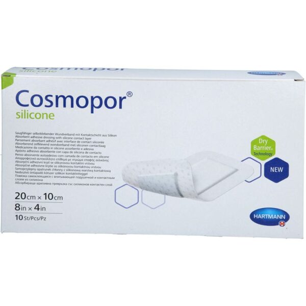 COSMOPOR silicone Wundverband 10x20 cm 10 St.