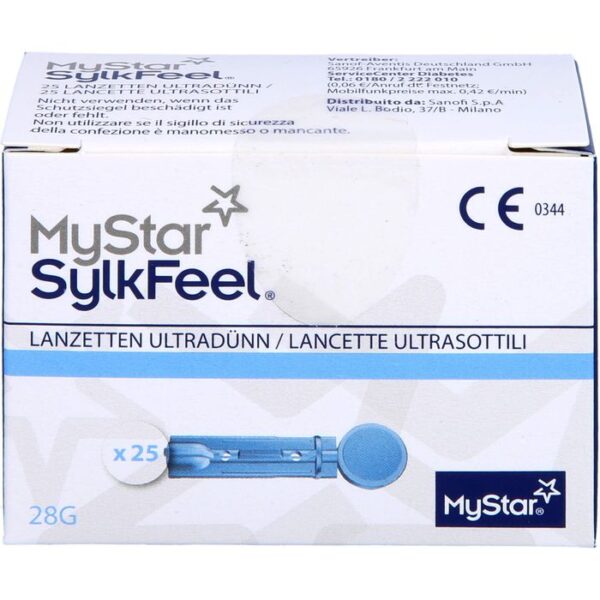 MYSTAR SylkFeel Lanzetten 28 G 25 St.