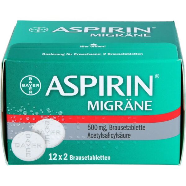 ASPIRIN MIGRÄNE 500 mg Brausetabletten 24 St.