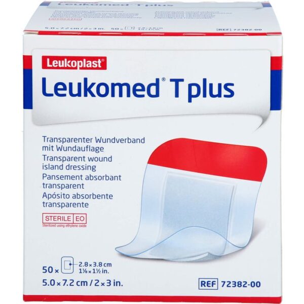 LEUKOMED transp.plus sterile Pflaster 5x7,2 cm 50 St.