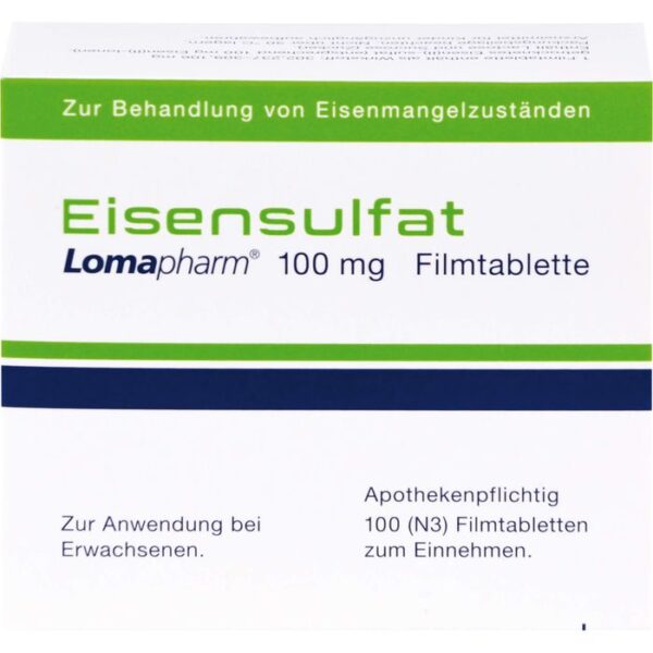 EISENSULFAT Lomapharm 100 mg Filmtabletten 100 St.