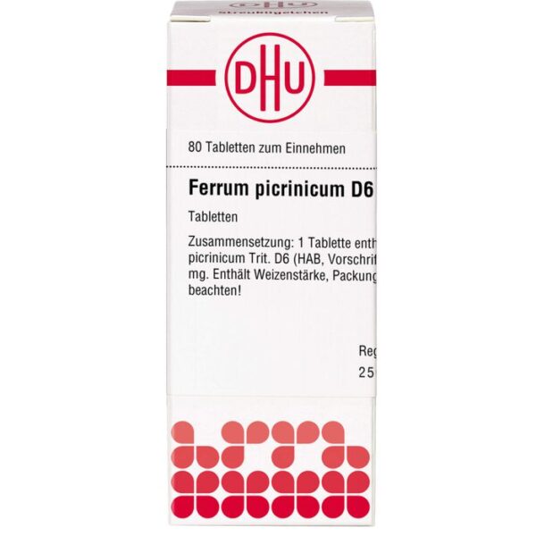 FERRUM PICRINICUM D 6 Tabletten 80 St.