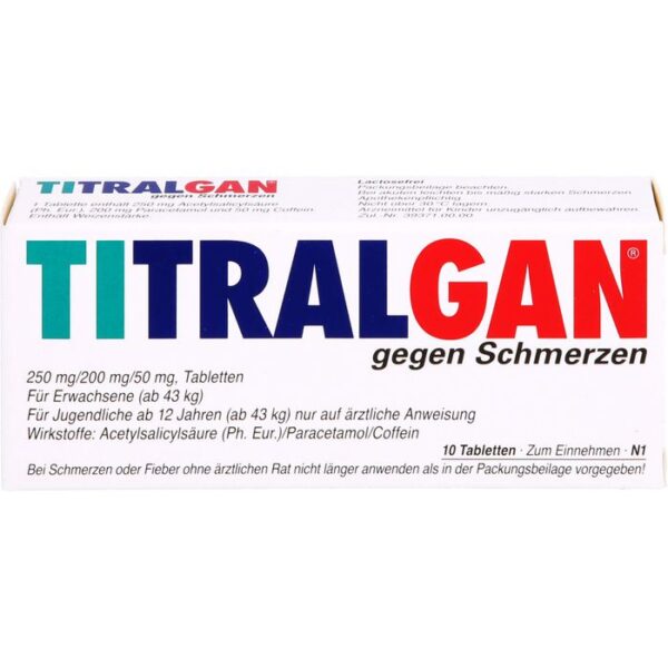 TITRALGAN Tabletten gegen Schmerzen 10 St.