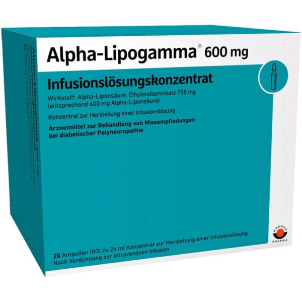 ALPHA-LIPOGAMMA 600 mg Infusionslsg.-Konzentrat 480 ml