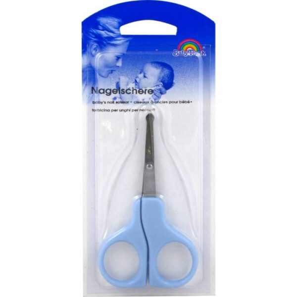 BABYSCHERE 9 cm gebogen blau 1 St.