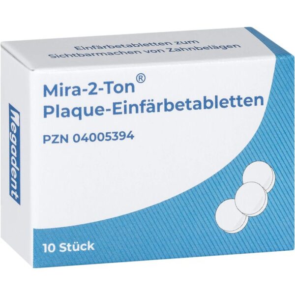 MIRA 2 Ton Plaque Einfärbe Tabletten 10 St.