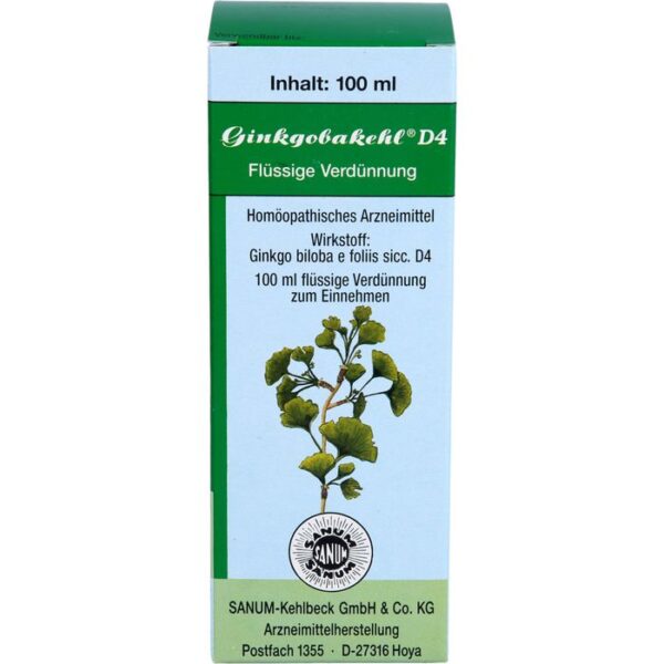 GINKGOBAKEHL D 4 Tropfen 100 ml