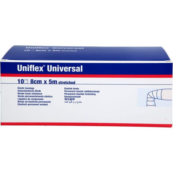 UNIFLEX Universal Binden 8 cmx5 m Zellglas weiß 10 St.