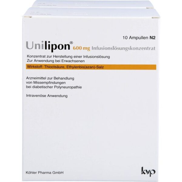 UNILIPON 600 Infusionslösungskonzentrat 20 St.