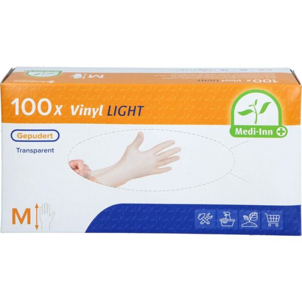 HANDSCHUHE Einmal Vinyl gepudert M 100 St.