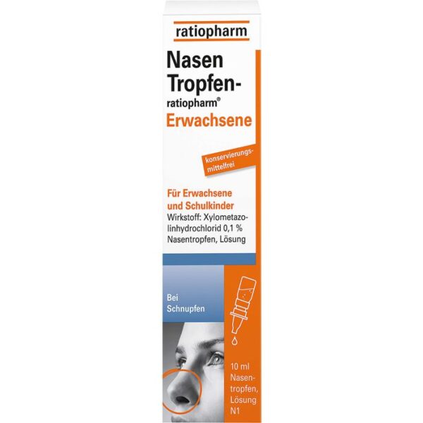 NASENTROPFEN-ratiopharm Erwachs.Konservier.frei 10 ml