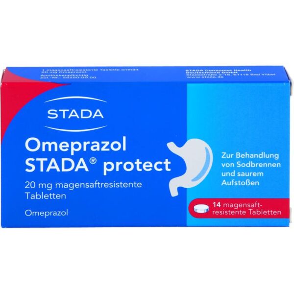 OMEPRAZOL STADA protect 20 mg magensaftr.Tabletten 14 St.