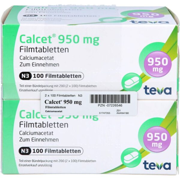 CALCET 950 mg Filmtabletten 200 St.