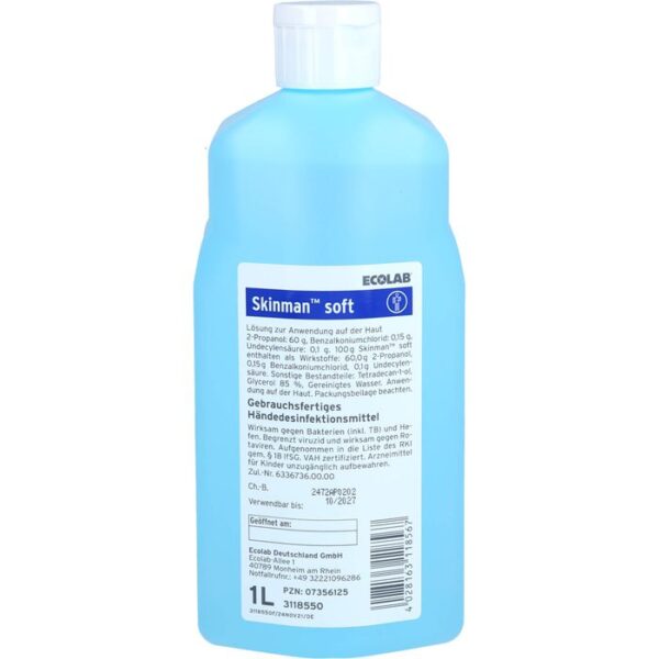 SKINMAN soft Händedesinfektion Spenderflasche 1000 ml