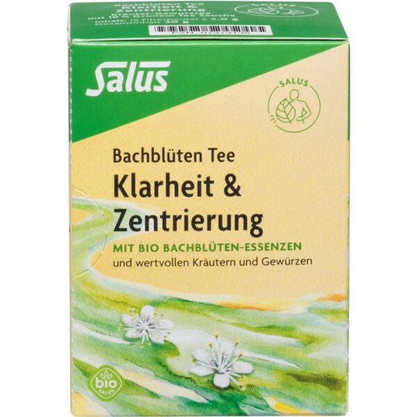 BACHBLÜTEN TEE Klarheit&Zentrierung Bio Salus Fbtl 15 St.