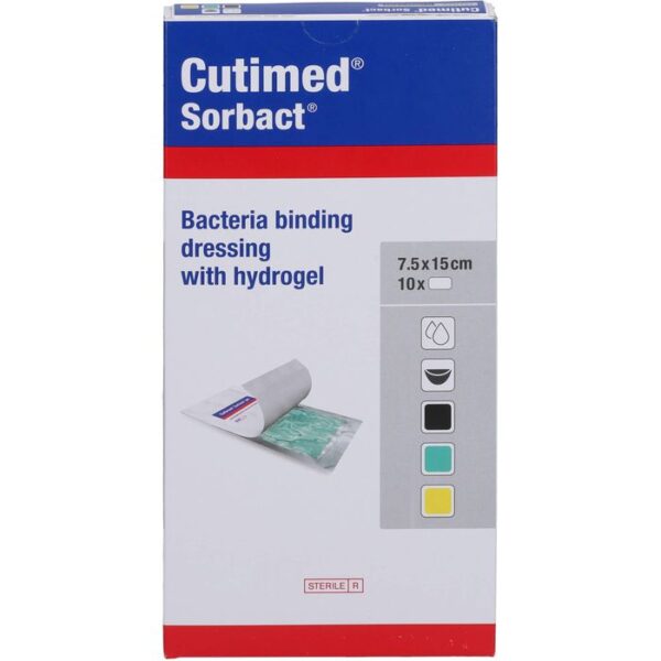 CUTIMED Sorbact Gel Kompressen 7,5x15 cm 10 St.