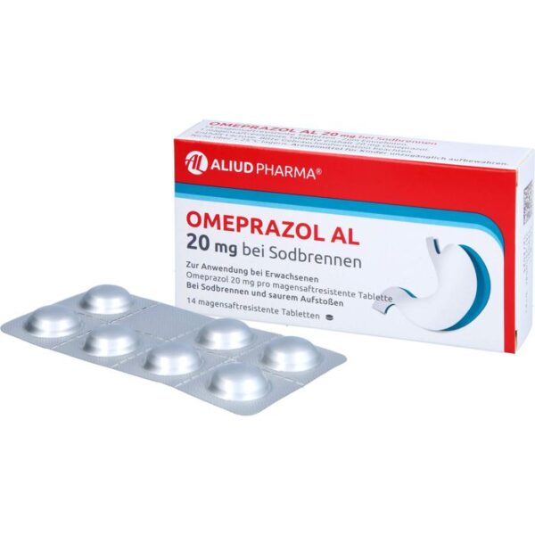 OMEPRAZOL AL 20 mg b.Sodbr.magensaftres.Tabletten 14 St.