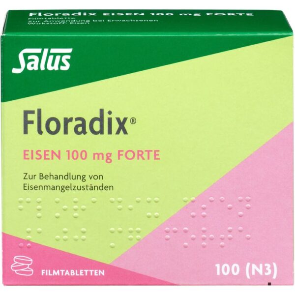 FLORADIX Eisen 100 mg forte Filmtabletten 100 St.