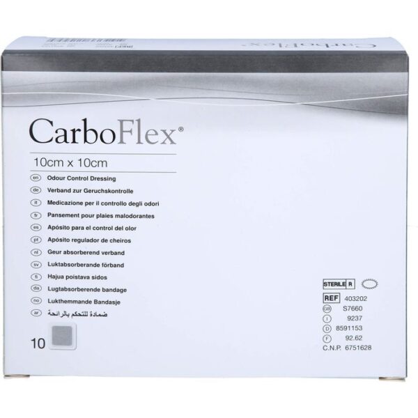 CARBOFLEX 10x10 cm Verband 10 St.