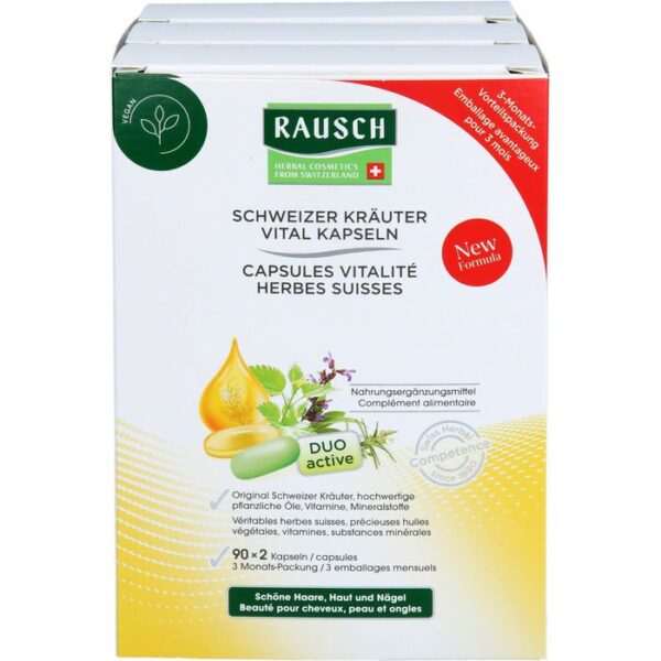 RAUSCH Schweizer Kr.Vital Kaps.3 Monats Packung 180 St.