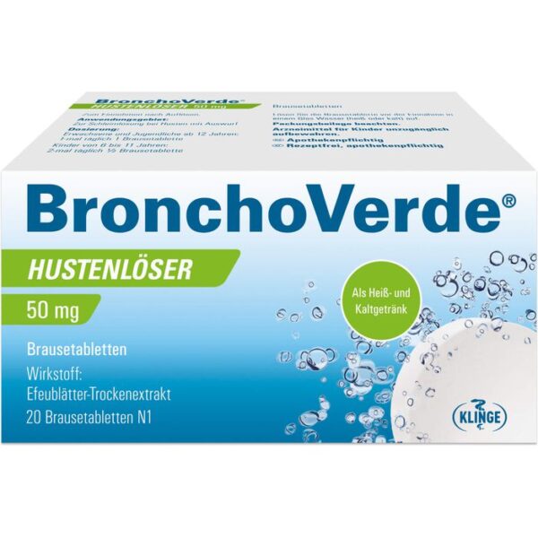 BRONCHOVERDE Hustenlöser 50 mg Brausetabletten 20 St.