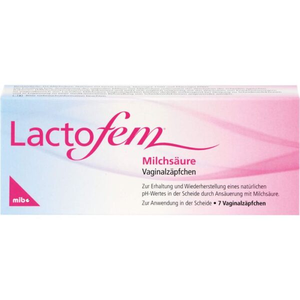 LACTOFEM Milchsäure Vaginalzäpfchen 7 St.