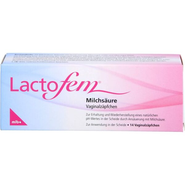 LACTOFEM Milchsäure Vaginalzäpfchen 14 St.