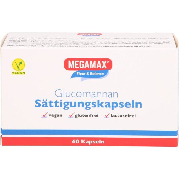 MEGAMAX Sättigungskapseln Glucomannan 60 St.