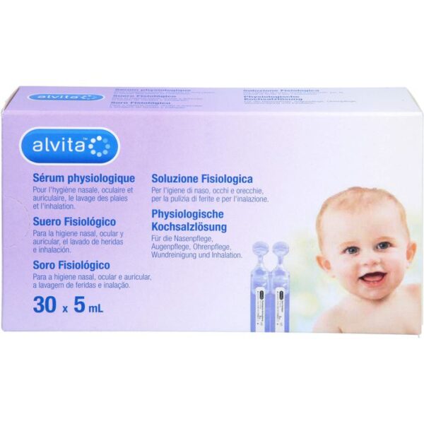 ALVITA physiologische Kochsalzlösung Ampullen 150 ml