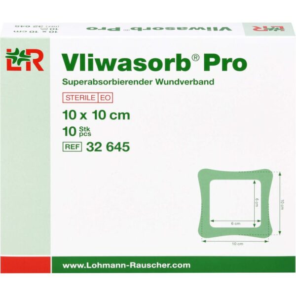 VLIWASORB Pro superabsorb.Komp.steril 10x10 cm 10 St.