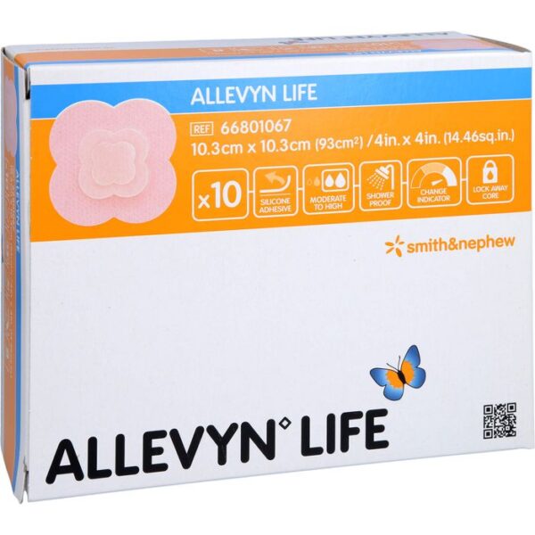 ALLEVYN Life 10,3x10,3 cm Silikonschaumverband 10 St.