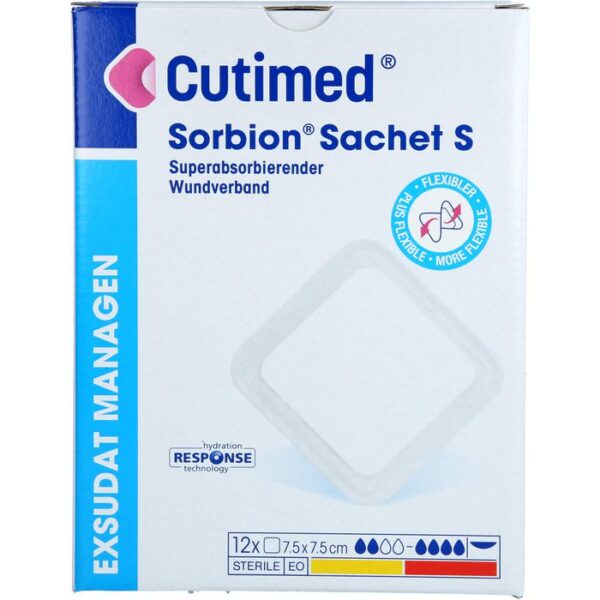 CUTIMED Sorbion Sachet S Wundauflage 7,5x7,5 cm 12 St.