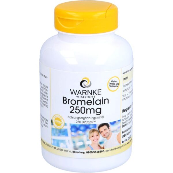 BROMELAIN 250 mg magensaftresistente Kapseln 250 St.