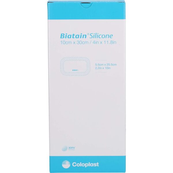 BIATAIN Silicone Schaumverband 10x30 cm 5 St.