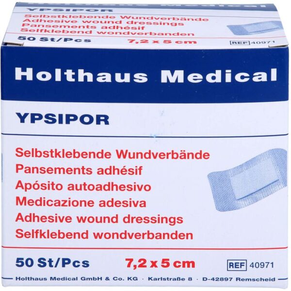 YPSIPOR Wundverband steril 5x7,2 cm 50 St.