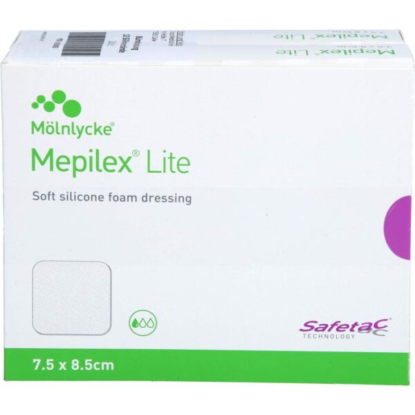 MEPILEX Lite Schaumverband 7,5x8,5 cm steril 10 St.