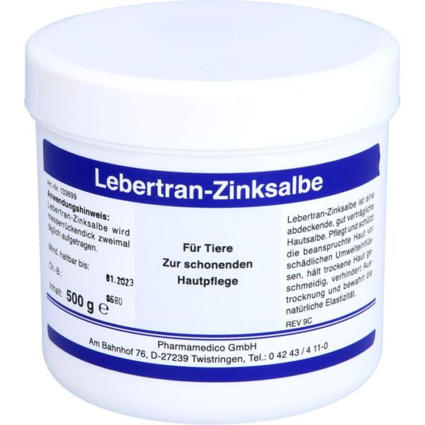 LEBERTRAN ZINKSALBE vet. 500 g