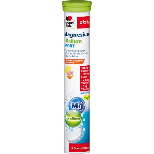 DOPPELHERZ Magnesium+Kalium Sport Brausetabletten 15 St.