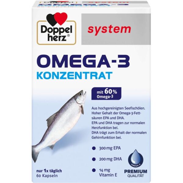 DOPPELHERZ Omega-3 Konzentrat system Kapseln 60 St.