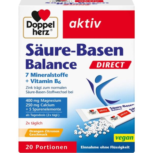 DOPPELHERZ Säure-Basen Balance DIRECT Pellets 20 St.