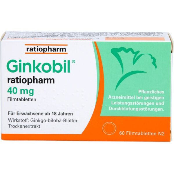 GINKOBIL-ratiopharm 40 mg Filmtabletten 60 St.