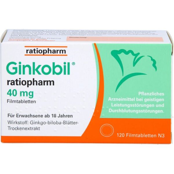 GINKOBIL-ratiopharm 40 mg Filmtabletten 120 St.