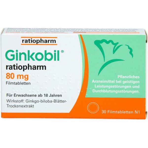 GINKOBIL-ratiopharm 80 mg Filmtabletten 30 St.