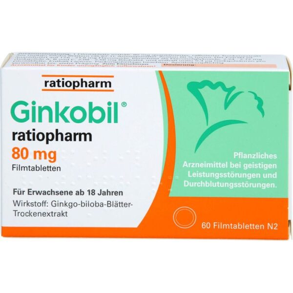 GINKOBIL-ratiopharm 80 mg Filmtabletten 60 St.