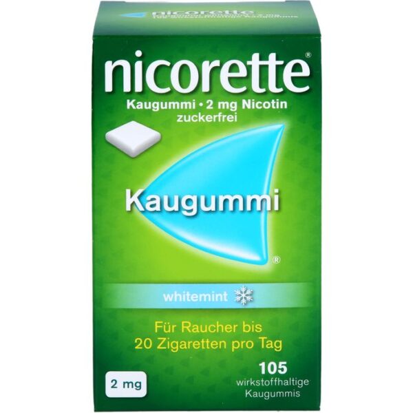 NICORETTE Kaugummi 2 mg whitemint 105 St.